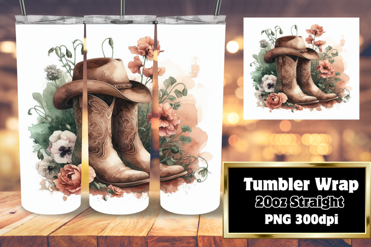 EYE-CATCHING 20oz Sublimation Tumbler , Western