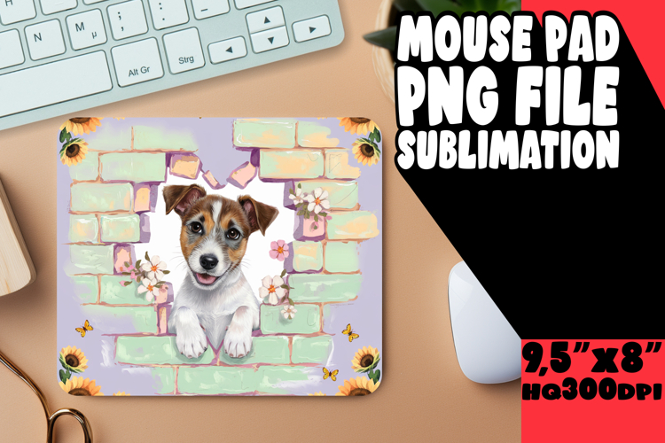 Sweet Desk Mat Sublimation Style, Cute Dog