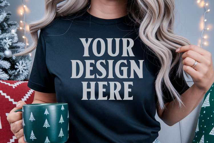 Pepper Christmas Comfort Colors 1717 Mockups, CC 1717 m