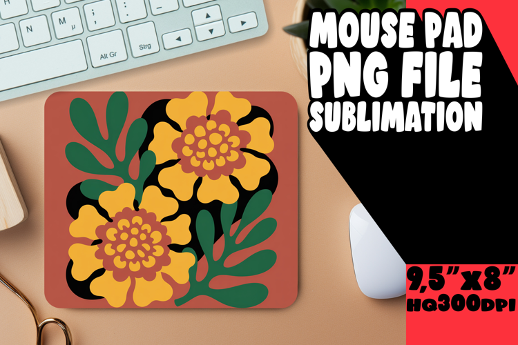 WHIMSICAL mouse MAT Creative Touch, Flowers