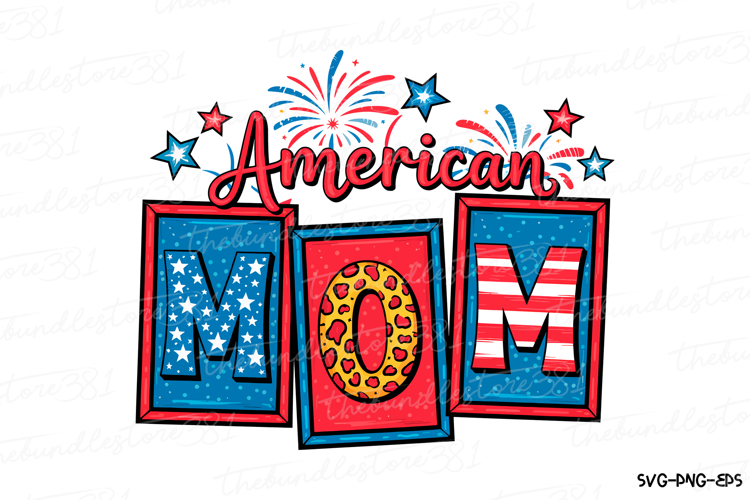 American Mom Svg Image 12