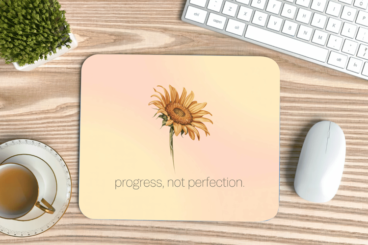 Inspirational Quotes Mouse Pad, Motivational PNG Sublimation
