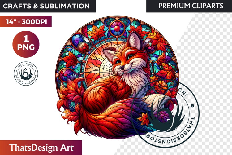 Autumn Thanksgiving Stained Glass PNG, Fall Pumpkin clipart