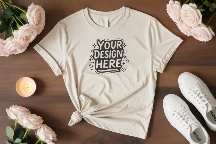 White Tshirt Mockup Image 20