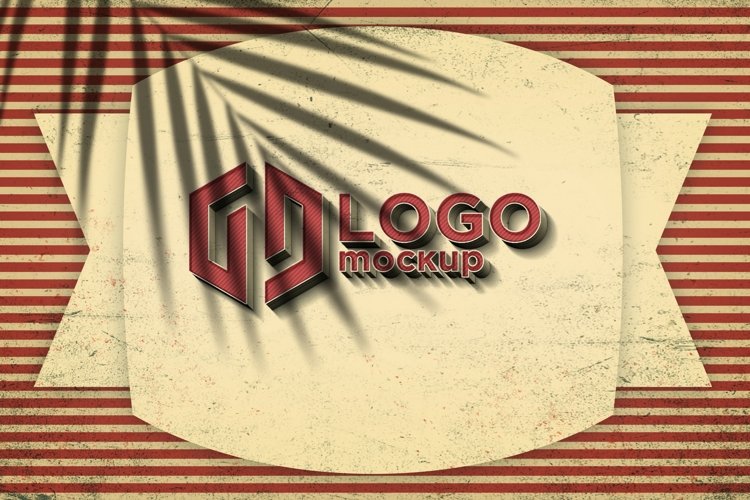 Retro Logo Mockup Template example image 1