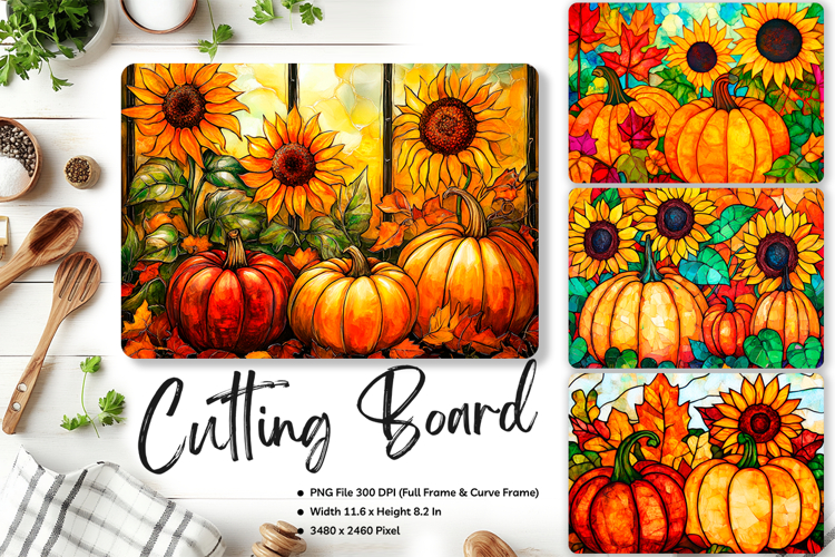 Sunflower Cutting Board Kitchen Chopping Board Sublimation84
