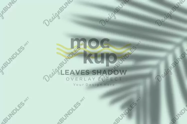 Leaves Shadow Overlay Effect Mockup