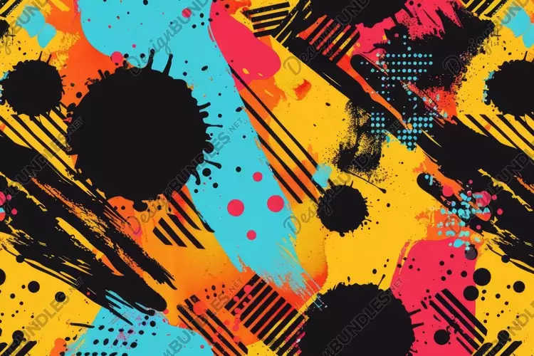 Vibrant Abstract Pop Art Background Wallpaper