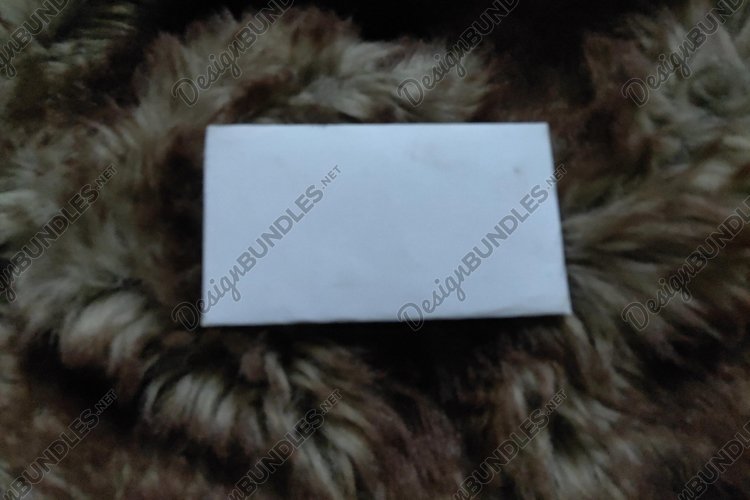 Mockup material from brown fleece mixed to white and white example image 1