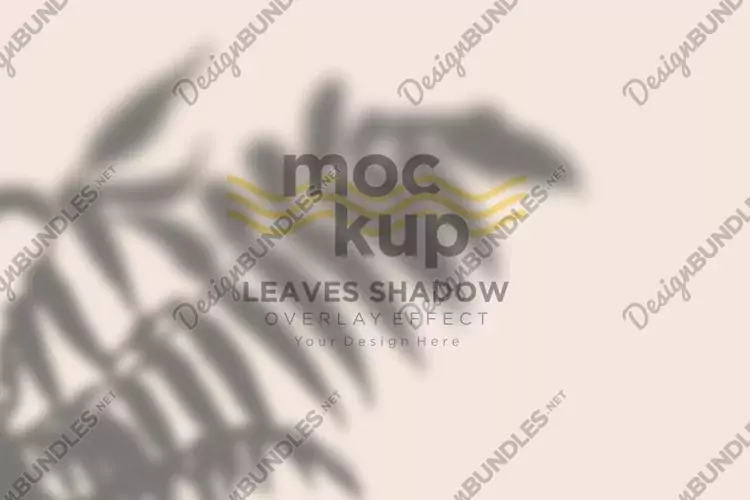 Leaves Shadow Overlay Effect Mockup