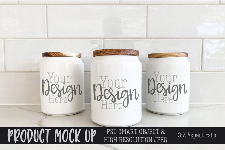 Kitchen canisters MOCK UP | PSD & JPG