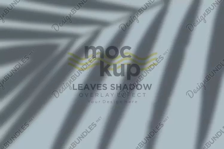 Leaves Shadow Overlay Effect Mockup