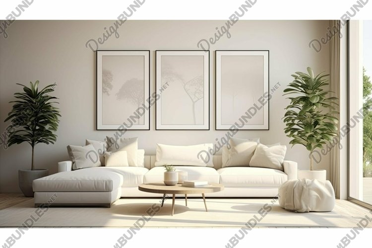 wall mockup poster interior