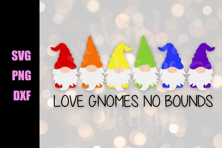 Pride SVG - Love gnomes - Downloadable PNG, DXF, SVG, EP example image 1