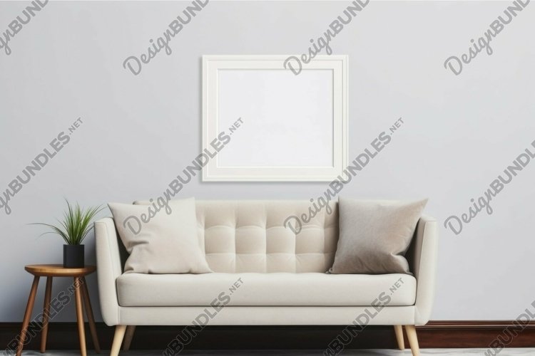 Modern living room interior with simple elegance