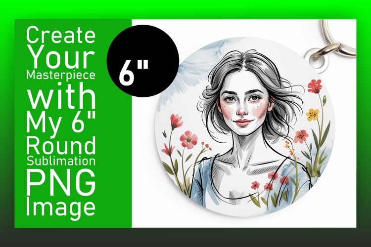 Trendy Circle PNG Car Coaster Design , Beauty Woman