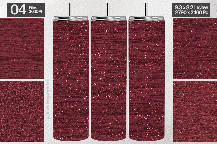Maroon Wood Glitter Tumbler Wrap| Tumbler Sublimation