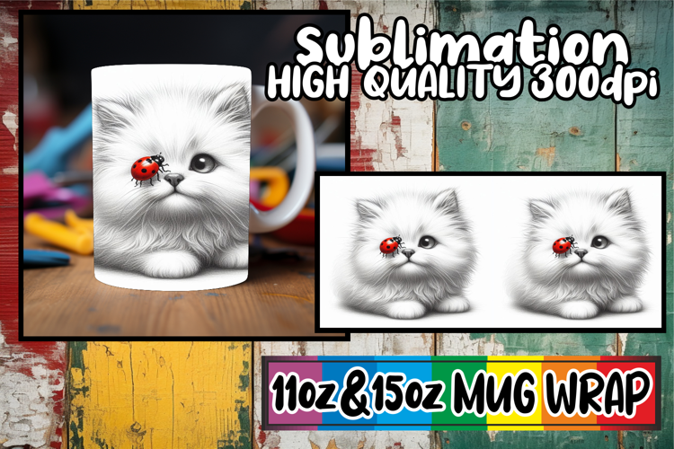 Heartfelt vibes 11oz 15oz sublimation wrap, Cute Animals