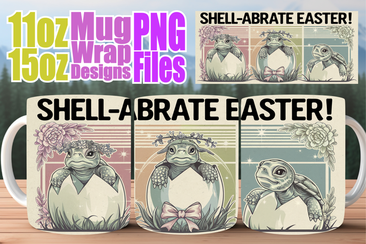 Joyous memories 11oz 15oz sublimation wrap, Easter