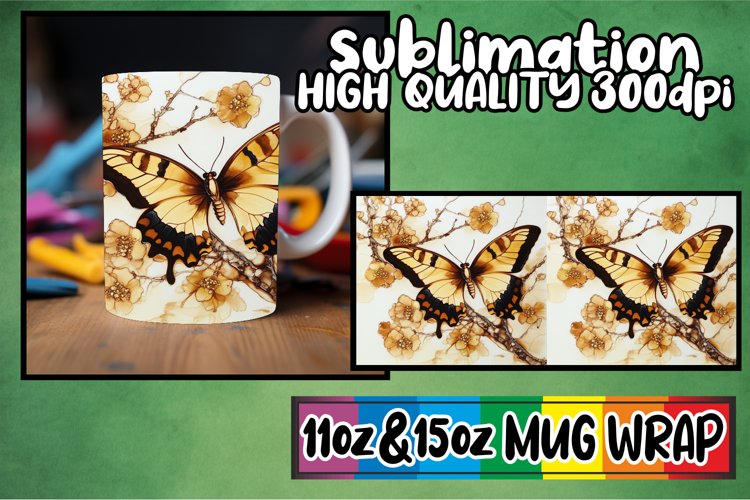 Heartfelt mornings 11oz 15oz sublimation wrap, Animals example image 1