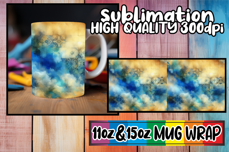 Wholesome memories sublimation wrap, Watercolor Pattern