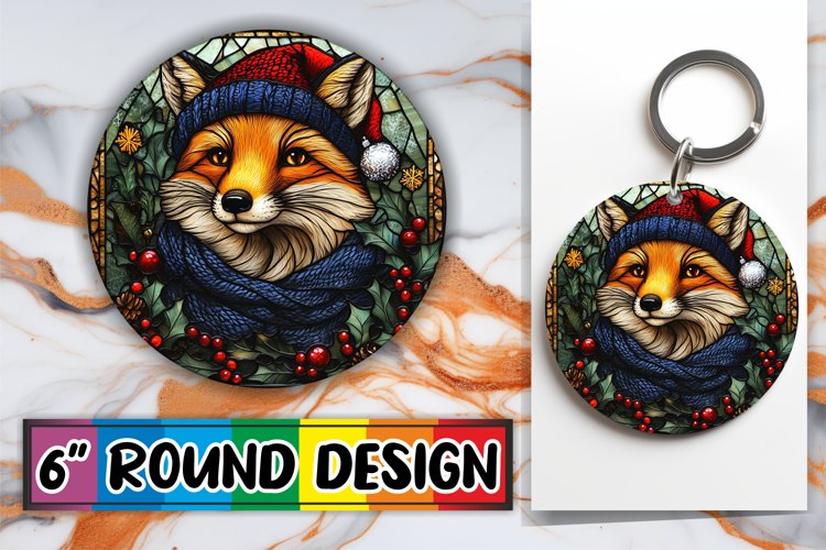 Cheerful Round Design Sublimation, Holiday example image 1