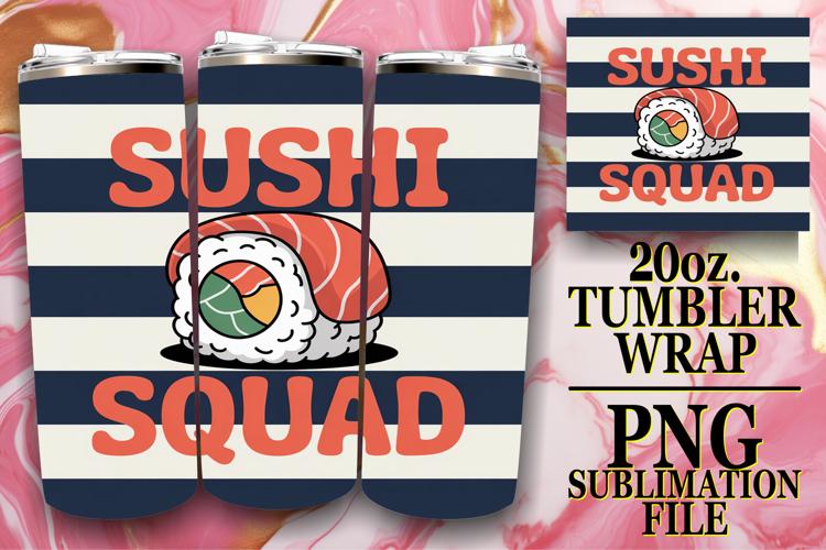 SERENE ESCAPES 20oz TUMBLER WRAP, Retro Food example image 1