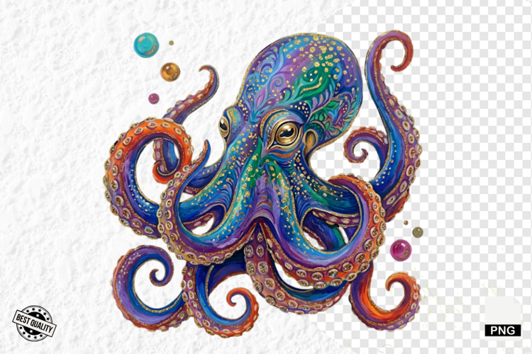 Coastal Octopus PNG Clipart
