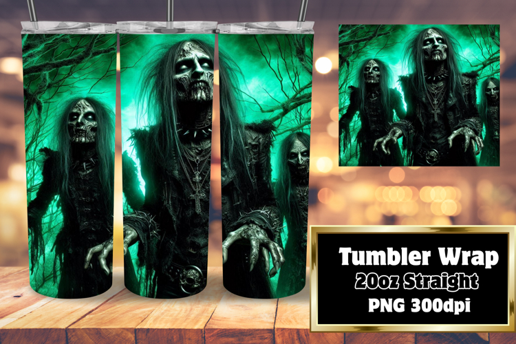 VIBRANT 20oz Tumbler Artwork for Sublimation , Horror Hallow