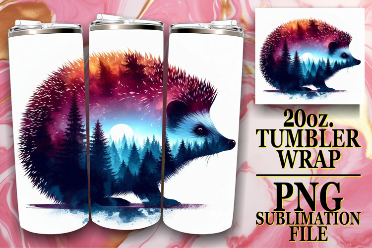 JOYFUL ESCAPES 20oz TUMBLER WRAP, Animals Art