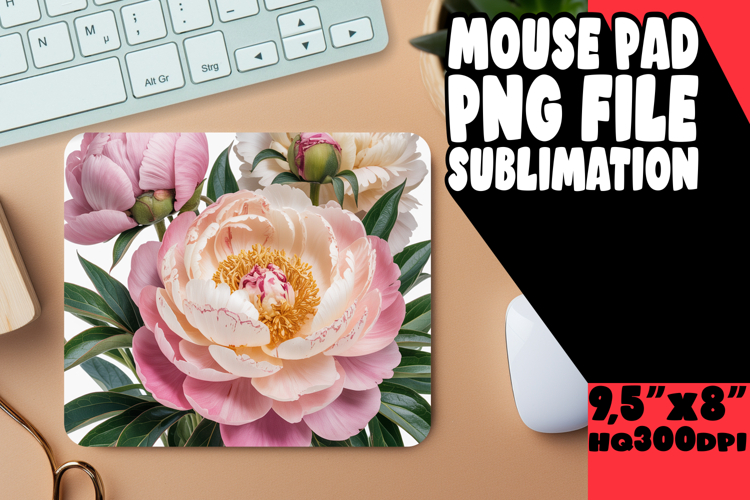 BLISSFUL mouse pad Playful Design, Flowers