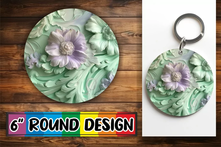 Abstract Circle Keychain Assortment