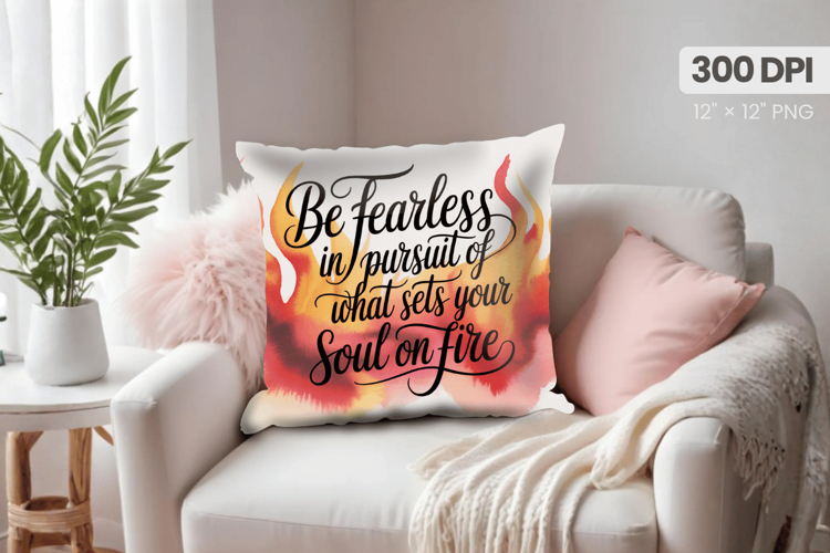 Inspirational Quotes Pillow PNG Motivational PNG Sublimation