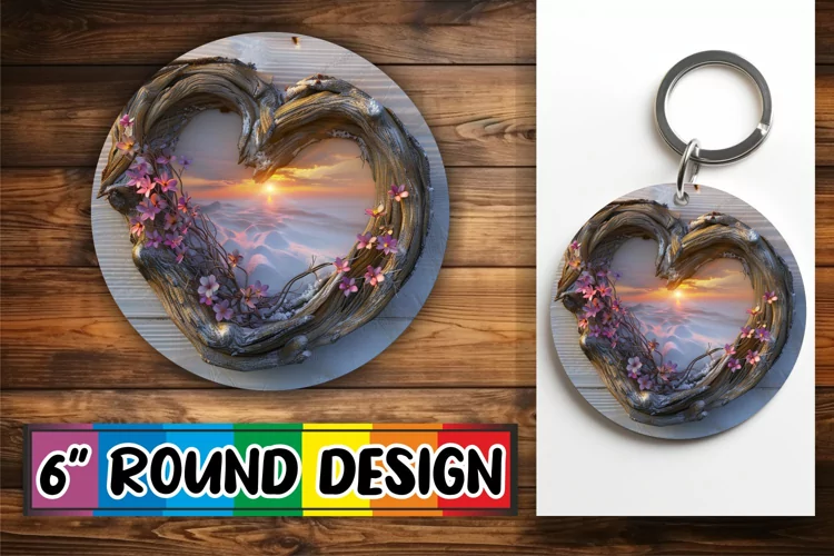 Heartwood Delight Sublimation Floral Radiance