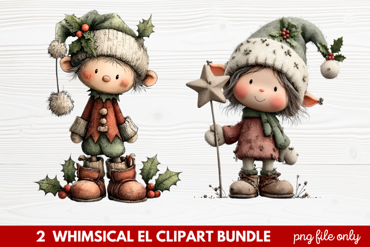 Cute Elf Clipart Image 11