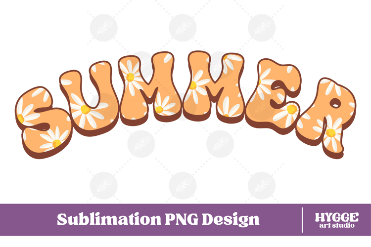 Floral Summer Png Retro Flowers Sublimation Daisy Daisies