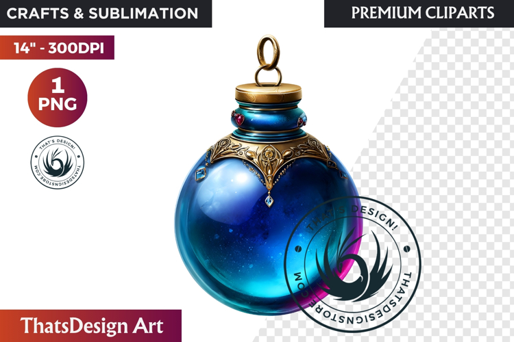 Christmas Baubles Clipart, Festive Holiday Ornaments PNG