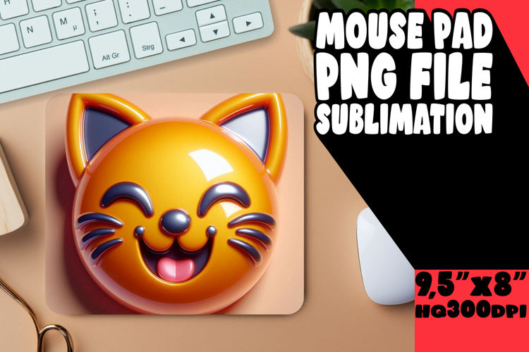 RADIANT DESK MAT PLAYFUL DESIGN, 3D Emoji