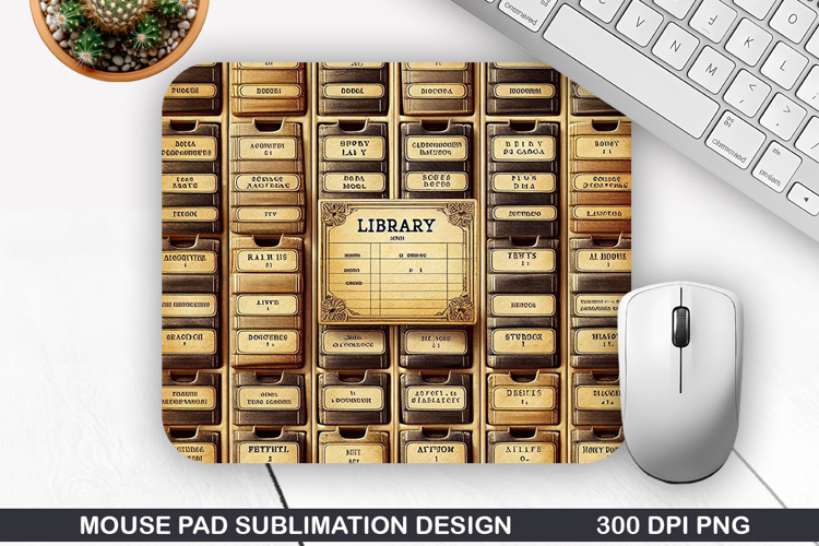 Vintage Mouse Pad Sublimation PNG Design - Mouse Pad PNG