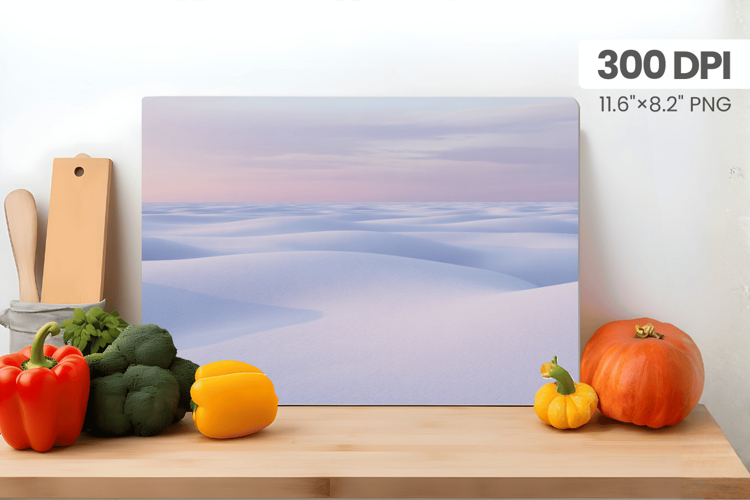 Winter Christmas Wonderland Cutting Board PNG Sublimation