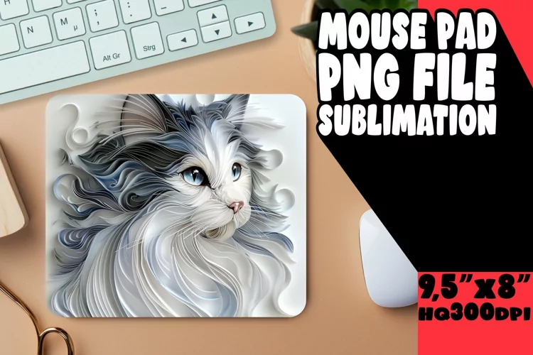 Kitty Kingdom 3D Sublimation Mouse Pad - Cat Lover