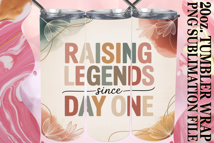 Cheerful evenings 20oz tumbler wrap, Mothers Day