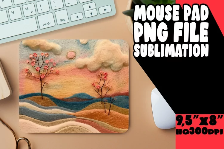 Radiant 3D Summer Mouse Pad for Sublimation