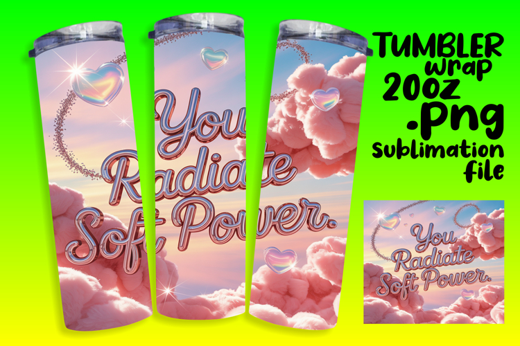 DYNAMIC 20oz Tumbler Artwork , Girl Quote