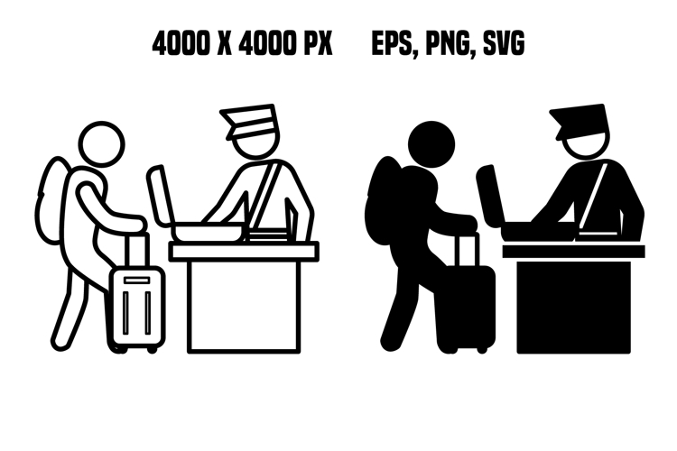 Border Control Icons
