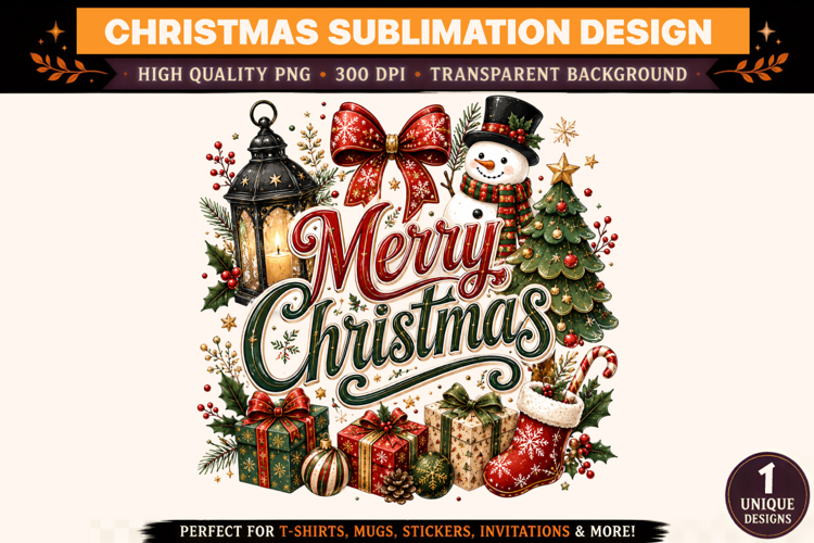Christmas PNG, Merry Christmas Sublimation Design, Snowman C