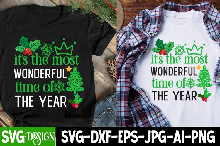 It's the most Wonderful time of the Year Sublimation Design example image 1