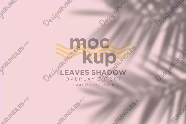 Leaves Shadow Overlay Effect Mockup