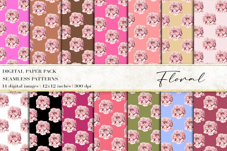 Floral Digital Papers