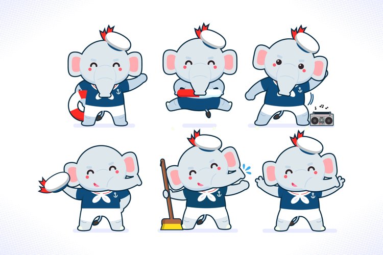 Animals Sailors Characters example image 1